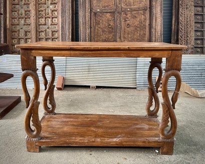 CL51 Antique Teakwood Console Table