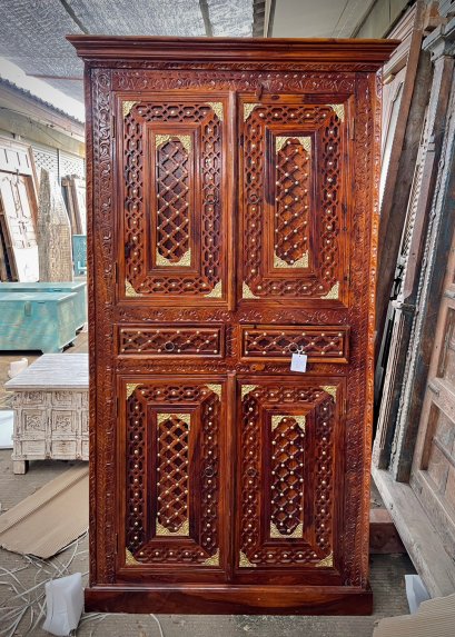 CTL37 Indian Cabinet with Art Brass Work