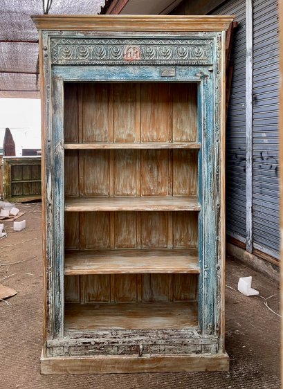 BRT25 Indian Book Rack with Carving