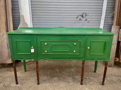 European Console Table in Green Color