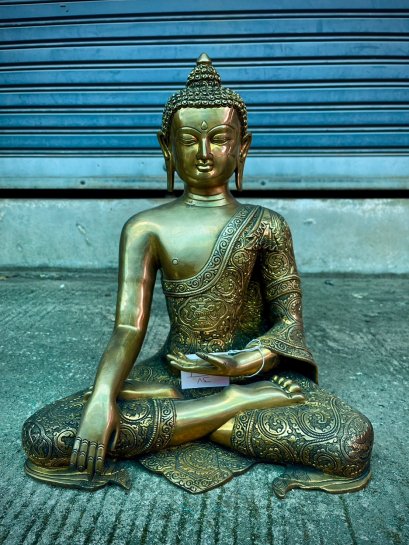 Brass Buddha Statue from India