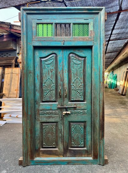 Antique Wooden Door British Colonial Design