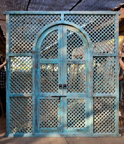 Light Blue Entrance Door Design