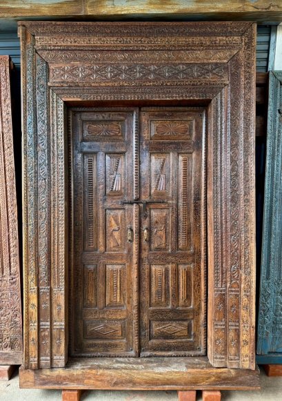 House Front Door with Windows