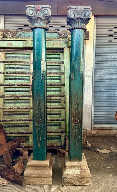 Antique Wooden Pillars