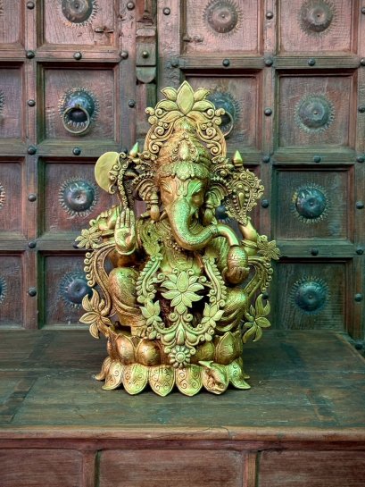 Brass Statue God Ganesh