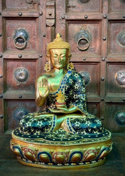Tibetan Buddha Brass Statue