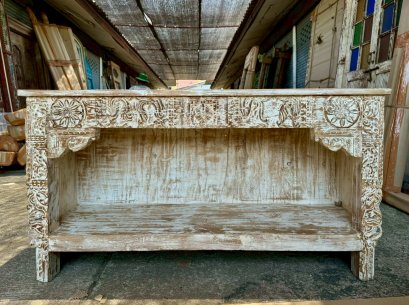 Console Table with Carved Front