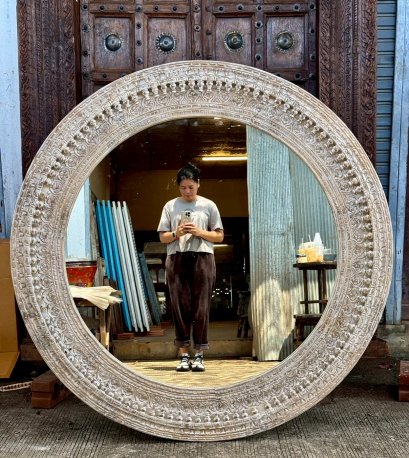 Colorful Hand Painted Mirror