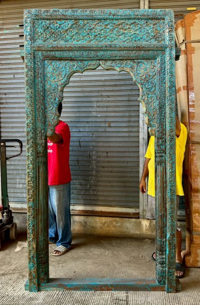 Antique Arch Frame with Carving