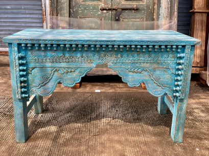 Vintage Blue Console Table