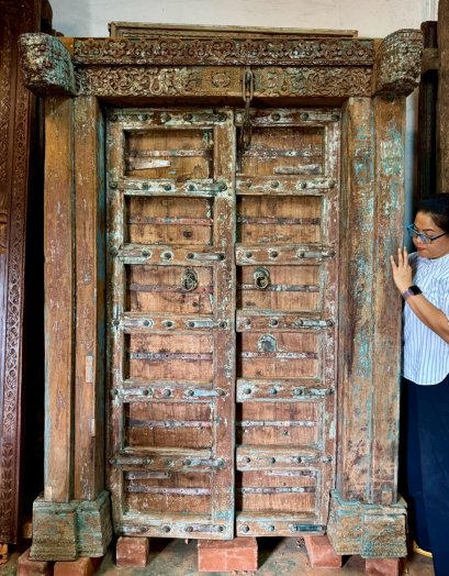 Delightful Blue Door from British Colonial Era