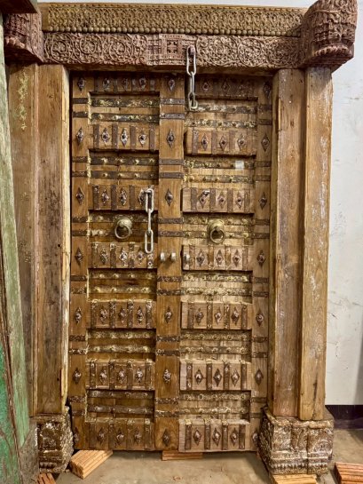 Impressive Yellow Pink Colonial Entrance Door