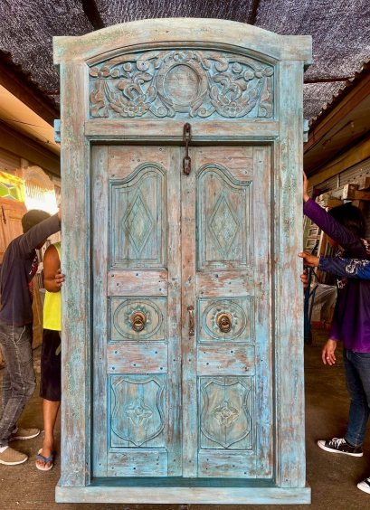 Colorful Painted European Door
