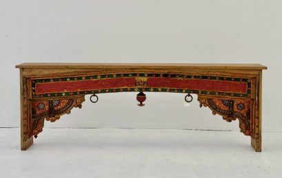 Gorgeous Large Console Table Hand Painted 2 sides
