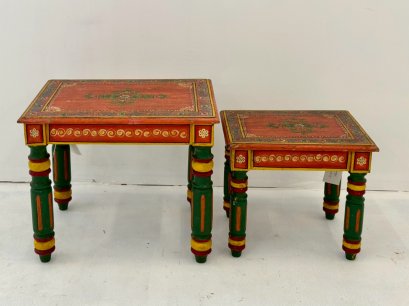 Painted Side Table Set of 2