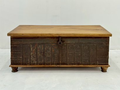 Antique Wooden Box Coffee Table