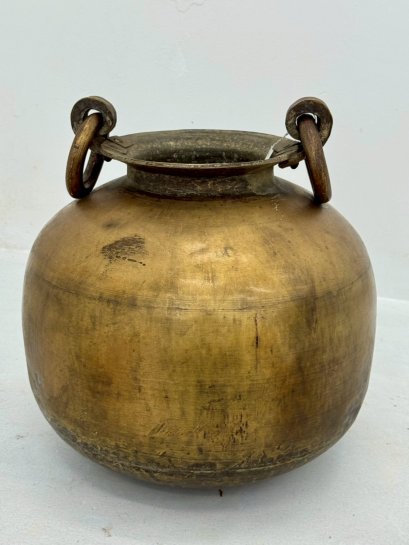 Antique Brass Pot