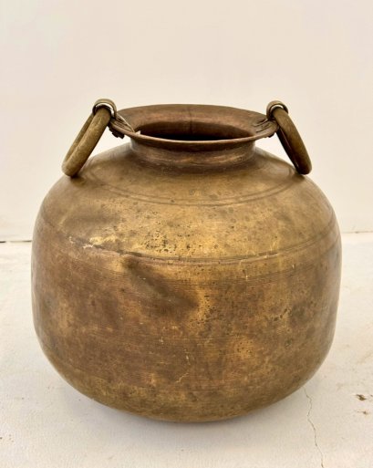 Antique Brass Pot
