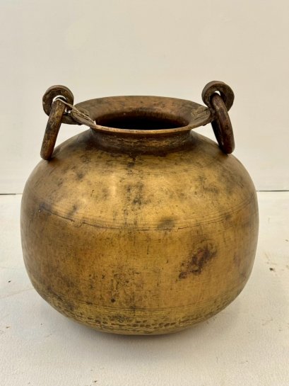 Antique Brass Pot