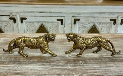 Brass Tiger Statue