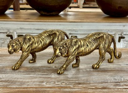 Brass Tiger Statue