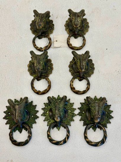 Brass Door Handles Set of 2