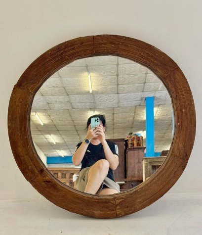 Antique Wooden Mirror