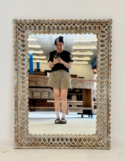 Antique Wooden Carved Mirror