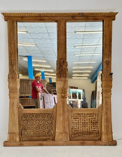 Antique Wooden Mirror