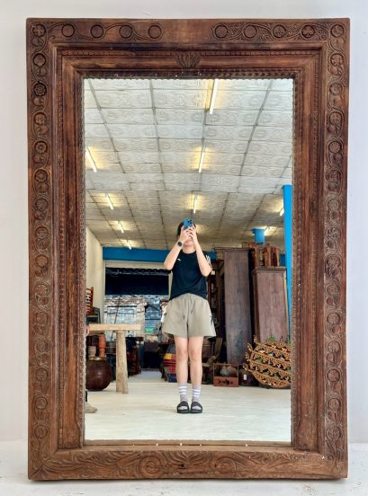Antique Wooden Mirror