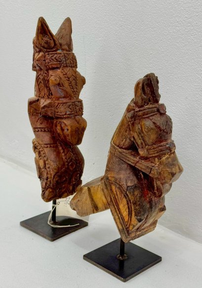 Antique Wooden Horse Statue