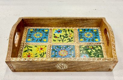 Wooden Painted Tray
