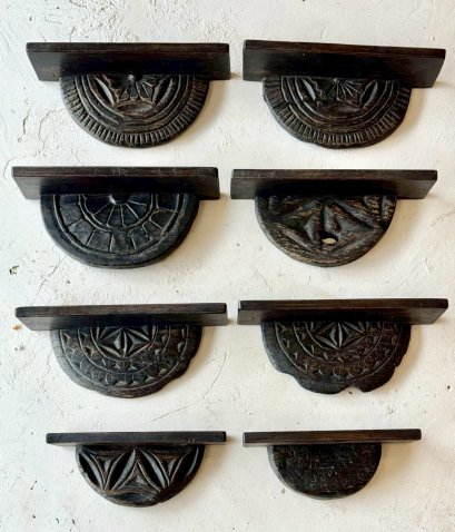 Antique Wooden Hanging Shelf