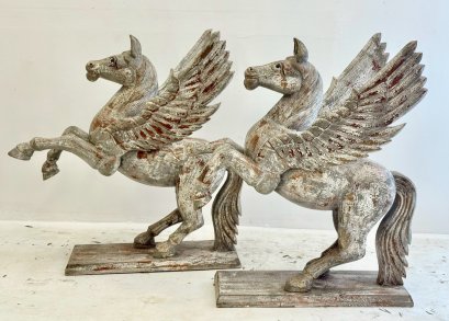 Wooden Horse Pegasus Set of 2
