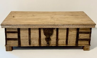 Antique Wooden Box Coffee Table