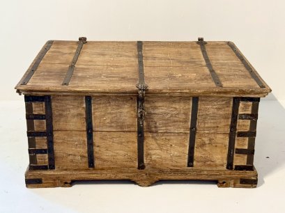 Antique Wooden Coffee Table Box
