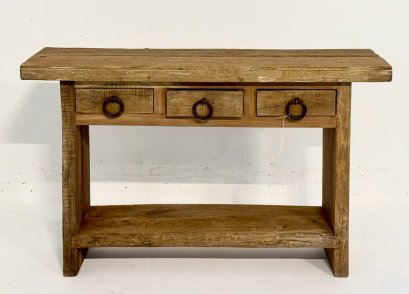 Wooden Console Table With Drawers