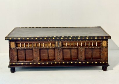Antique Wooden Box Coffee Table