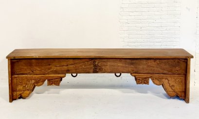 Antique Wooden Two Side Bench