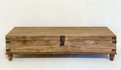 Antique Wooden Box Coffee Table