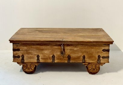 Antique Wooden Box Coffee Table