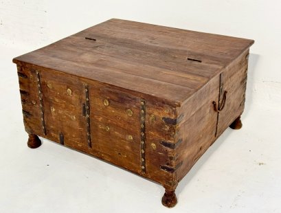 Antique Wooden Box Coffee Table