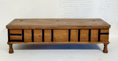 Antique Wooden Box Coffee Table