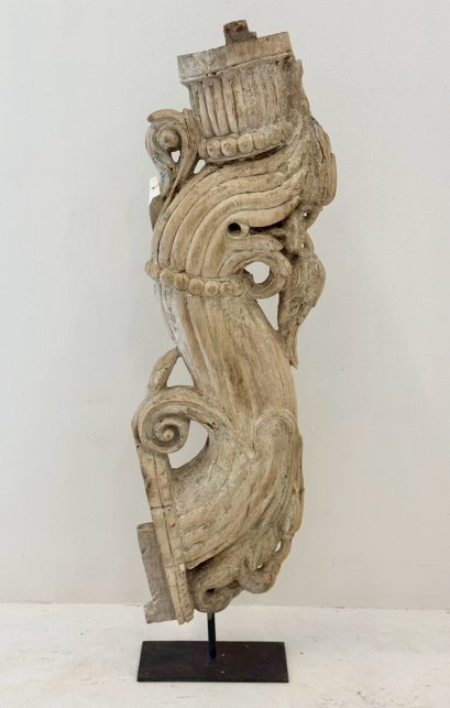 Antique Wooden Elephant Statue