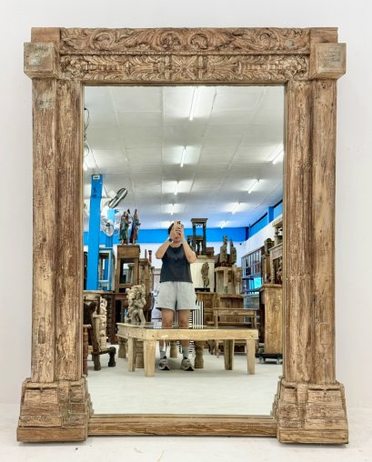 Antique Wooden Mirror