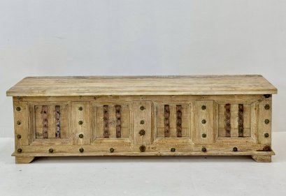 Antique Wooden Box Coffee Table