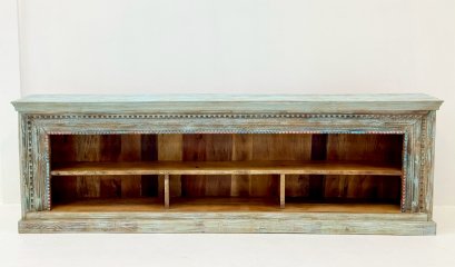 Display Shelves Cabinet with Carving