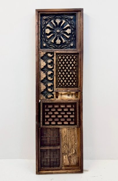 Antique Wooden Carved Panel