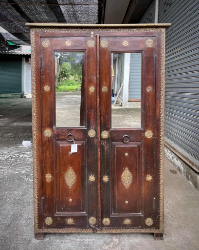 Brass Cabinet with Mirror